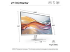 HP 527sf Series 5 27" FHD Monitor – Dual HDMI, VGA – Black or White