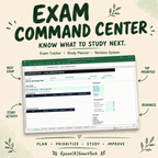 Exam Command Center — Exam Tracker, Study Planner & Revision Tracker for Students