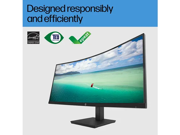 HP P34hc G4 34" WQHD USB-C Curved Ultrawide Monitor – Speakers, Height Adjustable
