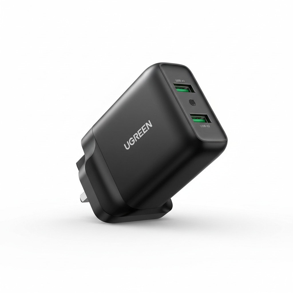 UGREEN CD161 18W Fast USB Wall Charger – Qualcomm Quick Charge 3.0 (UK Plug)