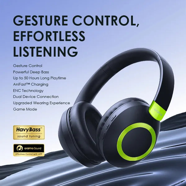 Oraimo BoomPop 2S ENC Over-Ear Wireless Headphones – OHP-610S