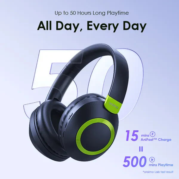 Oraimo BoomPop 2S ENC Over-Ear Wireless Headphones – OHP-610S