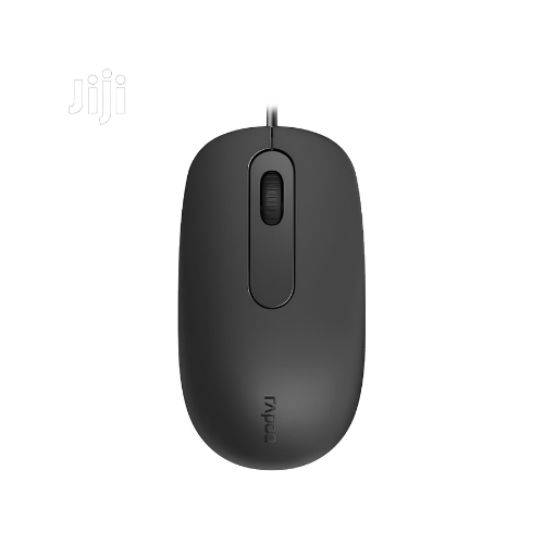 Rapoo N200 Wired Optical Mouse – 1600 DPI, Plug & Play | Most Affordable Reliable Mouse in Kenya