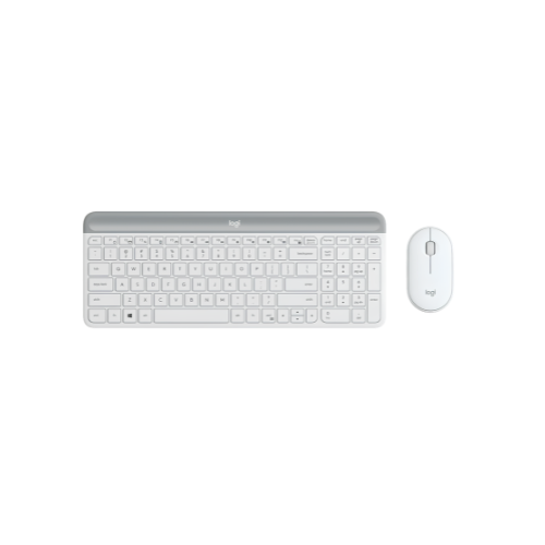 Logitech MK470 Slim Wireless Keyboard and Mouse Combo – Ultra-Thin, Silent Keys, Graphite | Clean Desk Setup