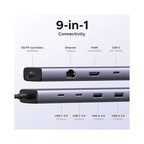 UGREEN 9-in-1 USB-C Hub – HDMI + VGA + Ethernet + 3× USB-A + SD/TF Cards + PD | The Complete Student & Office Hub