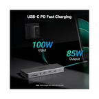 UGREEN 13-in-1 USB-C Hub – Dual HDMI + DisplayPort + Ethernet + USB-A/C + SD/TF + Audio + PD | Triple Display Docking Hub