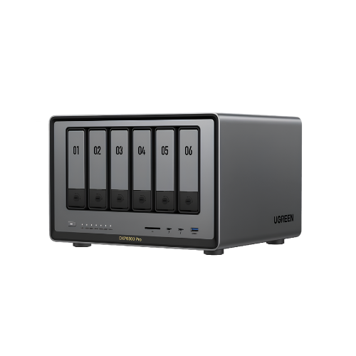 UGREEN NASync DXP6800 Pro 6-Bay NAS – Intel Core i5 8GB DDR5 128GB SSD | 10GbE + Thunderbolt 4 Personal Cloud Server