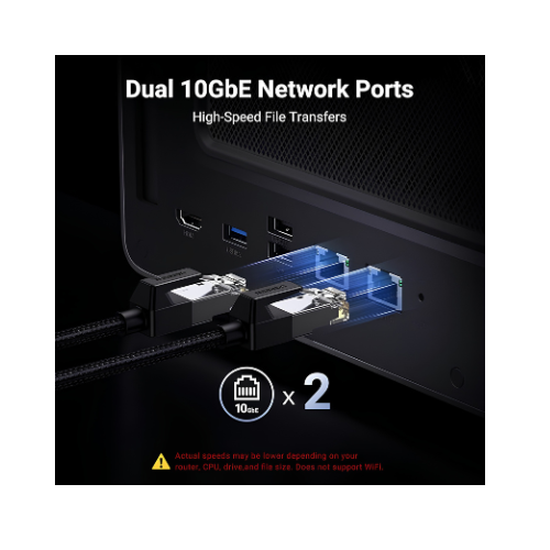 UGREEN NASync DXP8800 Plus 8-Bay NAS – Intel Core i5 8GB DDR5 128GB SSD | 10GbE + Thunderbolt 4 Enterprise Storage