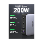 UGREEN GaN 200W Desktop Charger CD271 – 6-Port Charging Station | Power All Your Devices From One Plug