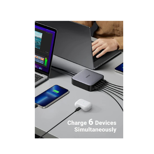 UGREEN GaN 200W Desktop Charger CD271 – 6-Port Charging Station | Power All Your Devices From One Plug
