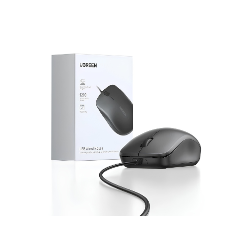 UGREEN Wired USB Mouse MU007 – Plug & Play | Reliable Budget Mouse for Students & Everyday Use