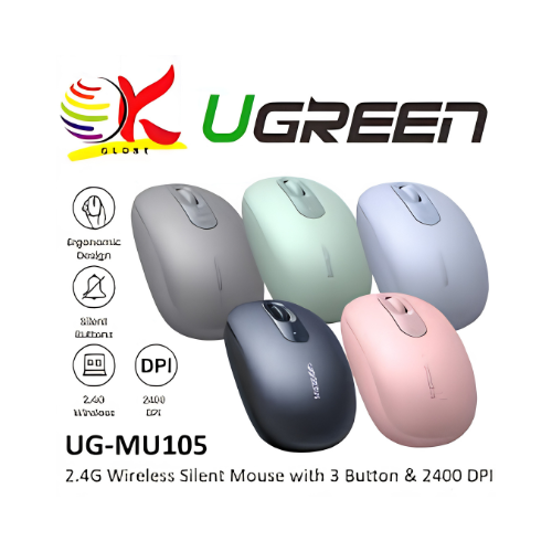 UGREEN 2.4G Wireless Mouse MU105 – 5 Colour Options | Affordable Wireless Mouse for Students & Office Use