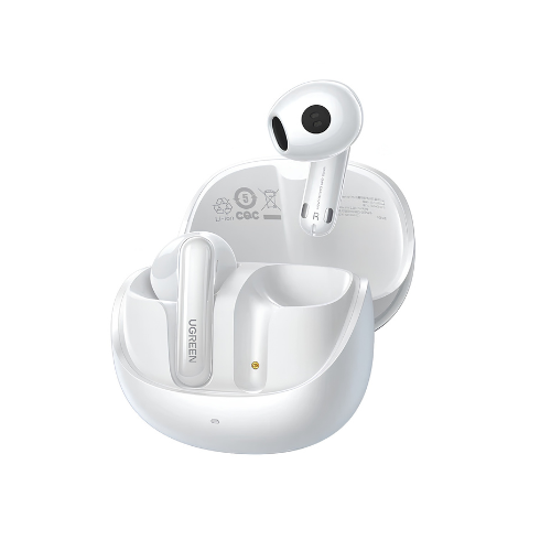 UGREEN HiTune H6 Pro Hybrid ANC Earbuds WS203 – Premium Sound + Deep Noise Cancellation | White