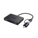 UGREEN 4-in-1 Card Reader CM812 – USB-C + USB-A | Read SD & MicroSD Cards on Any Laptop