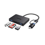 UGREEN 4-in-1 Card Reader CM812 – USB-C + USB-A | Read SD & MicroSD Cards on Any Laptop
