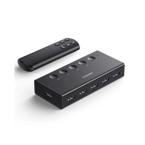 UGREEN 5-In-1-Out HDMI Switch CM568 – 4K | Connect 5 Devices to One Monitor Without Swapping Cables