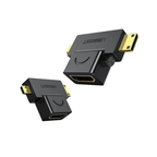 UGREEN Micro HDMI + Mini HDMI to HDMI Adapter HD129 – 4K | For Cameras, Tablets & Older Laptops