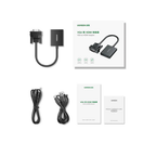 UGREEN VGA to HDMI Adapter CM513 – 1080p with Audio | Connect Old Projectors & Monitors to Modern Laptops