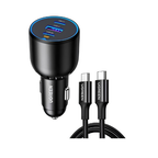 UGREEN 130W 3-Port Fast Car Charger EC705 – USB-C + USB-A | Charge Laptop & 2 Phones While Driving