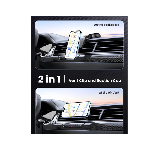 UGREEN Magnetic Wireless Car Charger CD345 – Air Vent Mount | Hands-Free Phone Charging While Driving