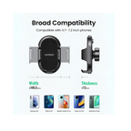 UGREEN Waterfall Suction Cup Phone Mount LP405 – 360° Rotation | Universal Car Phone Holder for Navigation