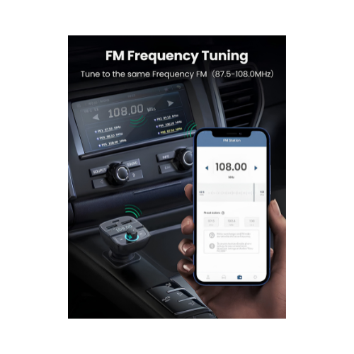 UGREEN Bluetooth Car Charger CD229 – BT 5.0 + QC3.0 + PD + USB Drive + TF Card | Music & Fast Charging in One