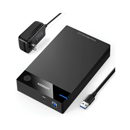 UGREEN 3.5" Hard Drive Enclosure US222 – USB 3.0 | Access Old HDDs as External Drives for Data Recovery