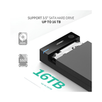 UGREEN 3.5" Hard Drive Enclosure US222 – USB 3.0 | Access Old HDDs as External Drives for Data Recovery