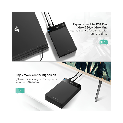 UGREEN 3.5" Hard Drive Enclosure US222 – USB 3.0 | Access Old HDDs as External Drives for Data Recovery