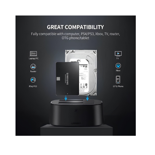 UGREEN Dual-Bay HDD Cloner CM198 – Offline Drive Duplicator | For IT Technicians & Data Migration
