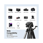 UGREEN Professional Tripod LP661 – For Phone & Camera | Full-Height Stable Tripod for Content Creators & Vloggers