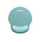 UGREEN Ergonomic Mouse Pad with Wrist Rest LP668 – Memory Foam | Celadon Green for a Fresh Desk Setup