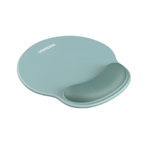 UGREEN Ergonomic Mouse Pad with Wrist Rest LP668 – Memory Foam | Celadon Green for a Fresh Desk Setup