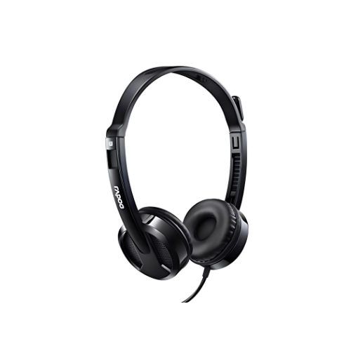 Rapoo H100 Wired Stereo Headphones 3.5mm – Budget Audio for Students & Everyday Use Kenya