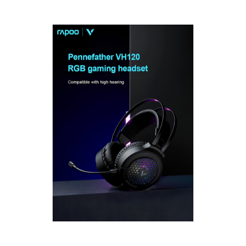 Rapoo VH120 RGB Gaming Headset – Virtual Surround Sound, Noise-Cancelling Mic | Budget Gaming Audio Kenya