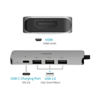 Rapoo XD100C USB-C 5-in-1 Hub – 4K HDMI + 3× USB 3.0 + USB-C PD | Budget Laptop Hub Kenya