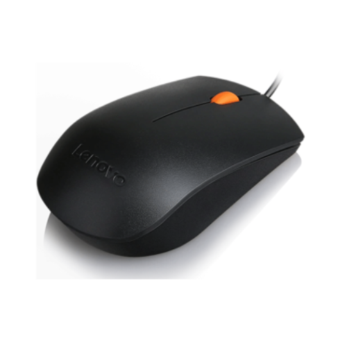 Lenovo 300 Wired USB Mouse Black – Plug & Play | Official Lenovo Accessory Kenya