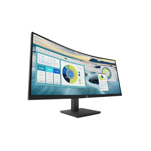 HP P34hc G4 34" WQHD USB-C Curved Ultrawide Monitor – Speakers, Height Adjustable
