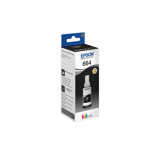 Epson T664 EcoTank Ink Bottle 70ml – Black, Cyan, Magenta & Yellow for Epson L-Series Printers