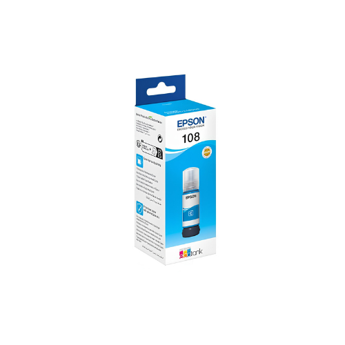 Epson 108 EcoTank Photo Ink Bottle 70ml – Cyan, Magenta, Yellow, Light Cyan & Light Magenta