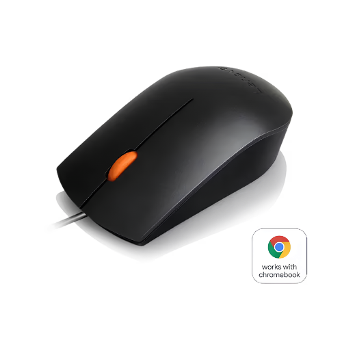 Lenovo 300 Wired USB Mouse – Plug & Play | Best First Mouse for Lenovo Laptop Owners