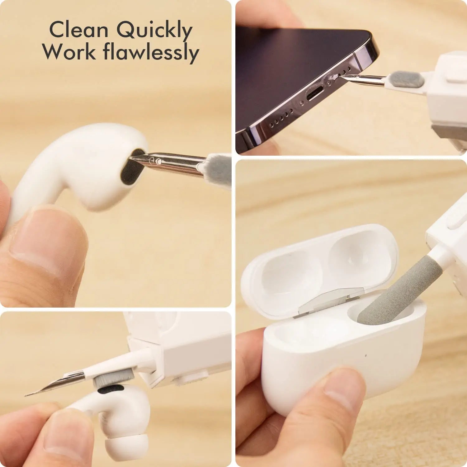 8-in-1 Tech Cleaning Kit – Keyboard, Earbuds & Screen Cleaning Tool for Laptops & Phones