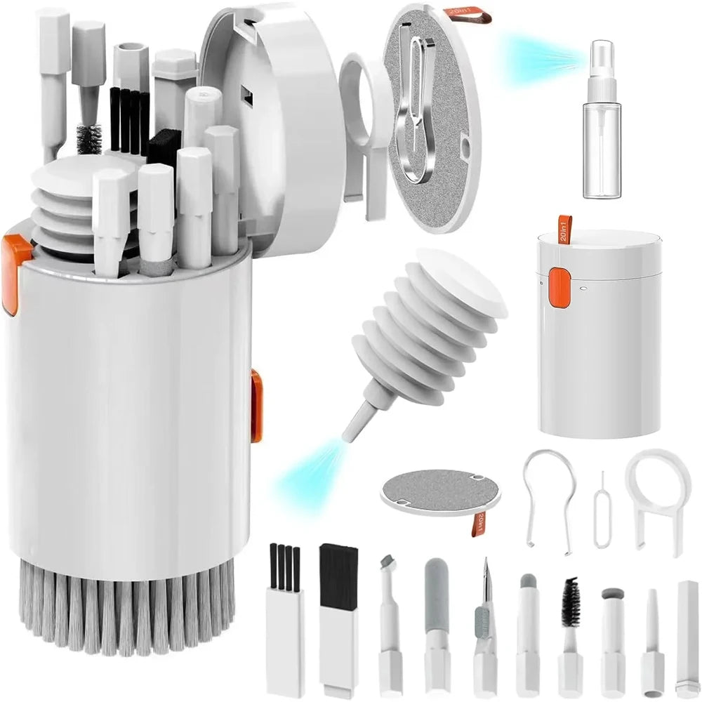 20-in-1 Tech Cleaning Kit – Multi-Device Cleaning Set for Laptops, Phones & Headphones
