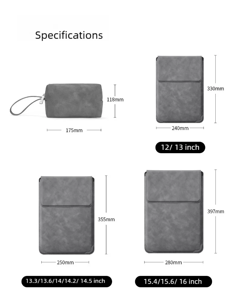 Portable Laptop Sleeve with Built-in Stand & Mouse Pad – Minimal Desk Setup Essential