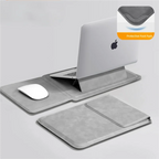 Portable Laptop Sleeve with Built-in Stand & Mouse Pad – Minimal Desk Setup Essential