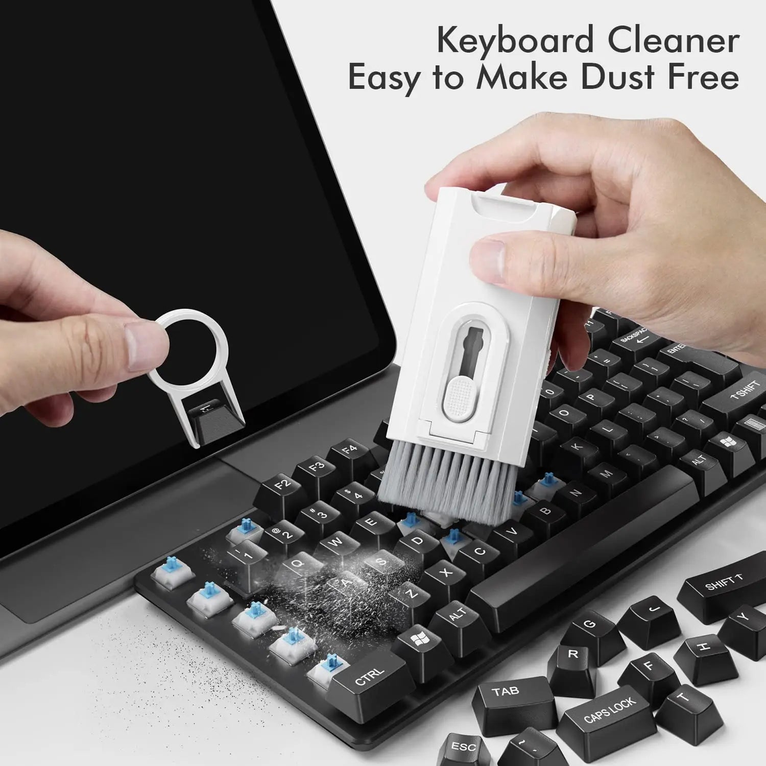 8-in-1 Tech Cleaning Kit – Keyboard, Earbuds & Screen Cleaning Tool for Laptops & Phones