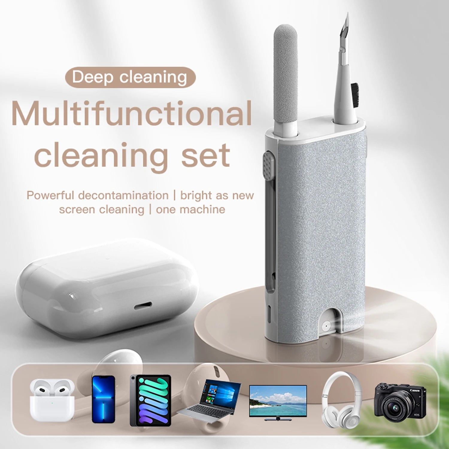 8-in-1 Tech Cleaning Kit – Keyboard, Earbuds & Screen Cleaning Tool for Laptops & Phones
