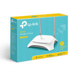 TP-Link TL-MR3420 3G/4G wireless N router box with dual antennas and 300Mbps speed