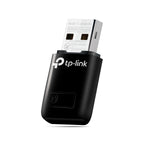 TP-Link TL-WN823N USB WiFi adapter in black with silver connector, IEEE 802.11b/g/n standard