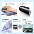 UGREEN Ergonomic Mouse Pad with Wrist Rest Gray & Black – LP668
